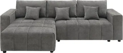 Produktbild von Stoff-Ecksofa, wendbar/umbaubar - "George" - 4-Sitzer - Grau