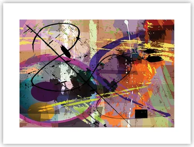 Produktbild von Poster - Poster ohne Rahmen - Abstraktion modern - 40x30 cm - Wand Bild - Wanddeko - Wandbilder - Kunstposter - Wandposter - Bilder - Kunstdruck - Wanddekoration - Wandbild - P2XAA40x30-3895