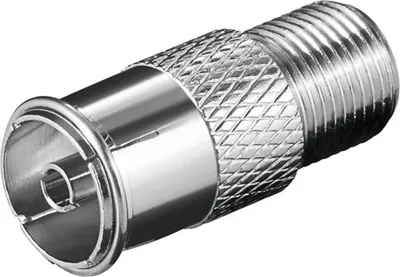 Produktbild von Kupplung F-Buchse > Koaxial-Buchse, Adapter
