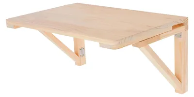 Obrázok produktu pre Nástenný rozkladací stolík / pracovný stôl - 60x40 cm - drevo - obdĺžnikový - moderný dizajn - farba khaki