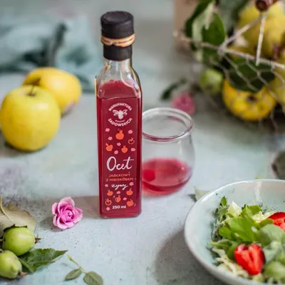 Produktbild von Apfelessig mit Hibiskus - 250 ml