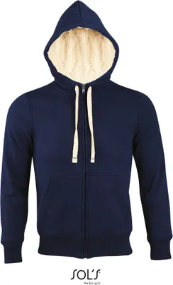 Immagine prodotto di SOLs 00584 | Giacca con zip Sherpa unisex / Felpa con cappuccio per uomo e donna - Colore: French Navy - Taglia: XXS
