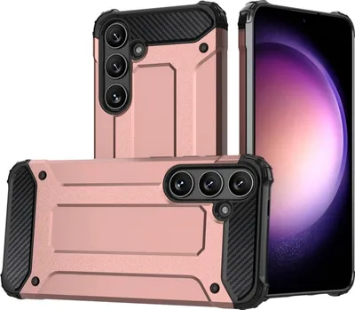 Produktbild von Mobigear Outdoor  Samsung Galaxy S24 Plus Hülle Hardcase Backcover Stoßfest - Roségold