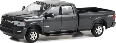 Produktbild von RAM 2500 big Horn sport 4x4 2022 grau aus der SHOWROOM FLOOR Serie in Blisterverpackung., GREEN68020-F, Maßstab1/64, GREENLIGHT