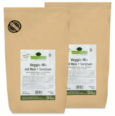 Produktbild von 3 kg Veggie-Mix mit Reis und Sorghum (RS-Mix)