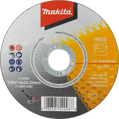 Obrázok produktu pre Rezné kotúče Makita INOX 125 mm 50x D-65969-50