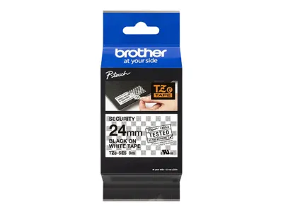 Obrázok produktu pre Brother TZE-SE5 Čierna na bielej páske na výrobu štítkov TZ/TZe