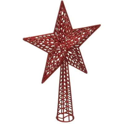 Image de Glitzerstern, hauteur 38 cm, rouge