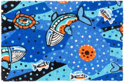 Zdjęcie produktu dla Wycieraczka Excelsa Aborygeński kokos 60x1,5x40 cm Kolorowa
