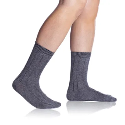 Obrázek produktu pro BAMBUS CASUAL UNI SOCKS - Zimní bambusové ponožky - šedý melír, 35 - 38