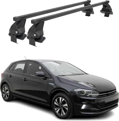 Obrázok produktu pre Menabo strešný nosič základný nosič pre VW Polo 2021-2025 50 kg oceľ čierny 2 ks