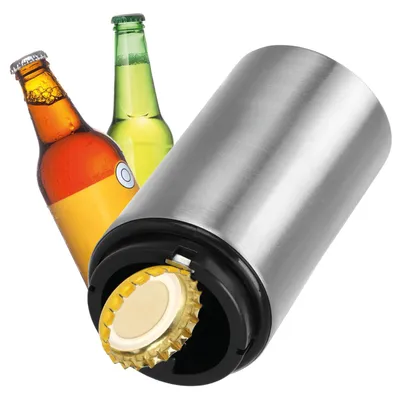 Automatischer Flaschenöffner aus Edelstahl, Kronkorkenheber, 1 Stück
