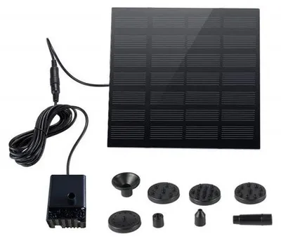 Zdjęcie produktu dla Pompa solarna do wanienki dla ptaków, mała fontanna, pompa wodna do ogrodu, kwadratowa, 11 cm, pompa solarna do fontanny na zewnątrz
