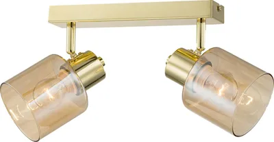 Produktbild von home24 Deckenleuchte - Metall / Glas - 2-flammig