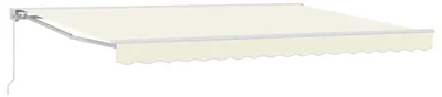Produktbild von Manuell einziehbare Markise Creme 4,5 × 3 m
