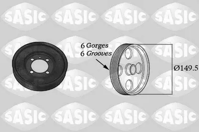 Produktbild von SASIC 2156017 Riemenscheibe Kurbelwelle für OPEL Astra H Caravan (A04)