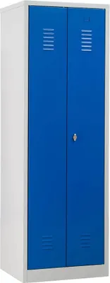 Produktbild von Gürkan Spind lichtgrau, enzianblau 103452, 1 Schließfach 60,0 x 50,0 x 180,0 cm
