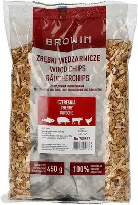 Obrázek produktu pro Dřevní štěpka na uzení/grilování, třešeň, 450 g, třída 8