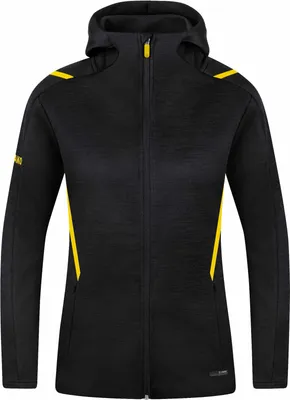 Produktbild von Jako Challenge Freizeitjacke Mit Kapuze Damen - Schwarz Meliert / Citro
