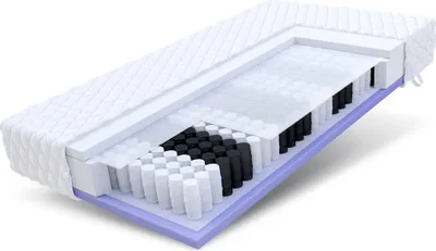 Produktbild von Matratze KEPLER 100x200 cm Taschenfederkern Höhe ca. 20 cm H3 H4 Premium Jersey Bezug