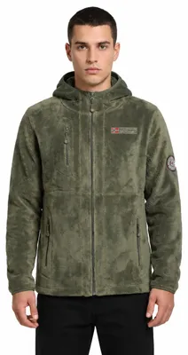 Zdjęcie produktu dla Geographical Norway. Męska kurtka polarowa. Kolor: zielony. Rozmiar: M (kod produktu: WY3387H/GN-OLIVE)