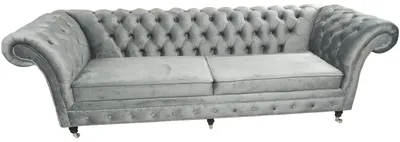 Produktbild von Sofa Chesterfield 3 Sitzer Couch Textil Stoff Couchen Sofas Polster 230cm