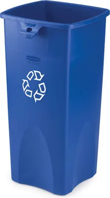 Produktbild von Rubbermaid Untouchable®, 87 l, 4-eckig, Recycling, blau