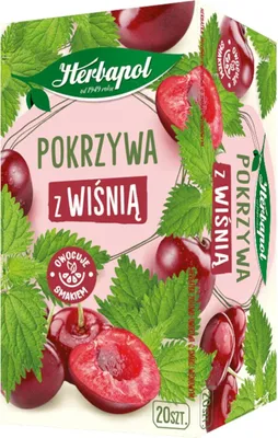 Zdjęcie produktu dla Herbata ziołowa Pokrzywa i Wiśnia 20 torebek