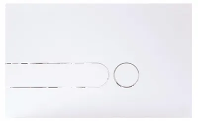 Produktbild von Spülknopf Für Koło Slim 2 - Weiß - 240 X 150 X 6 Mm - Mechanisches Spülungssystem - Unterputz Spülkasten