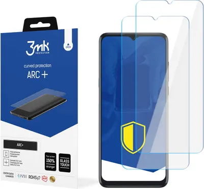 Produktbild von 3mk Display Schutzfolie ARC+ für TCL 20 SE  0,17mm Self-Heal (2 Stück)