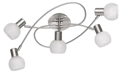 Produktbild von Reality Leuchten Deckenleuchte Antibes R60175007, Metall Nickel matt/Chrom, exkl