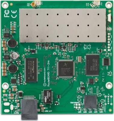 Image de MikroTik RouterBOARD 711 avec 400Mhz Atheros CPU, 32MB RAM, RouterBOARD (RB711-2HN)
