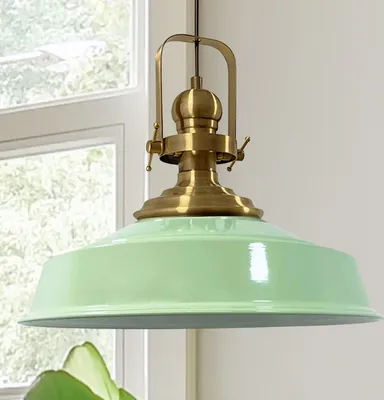 Produktbild von Asletl Hängelampe Industrial Metall Ø40cm, Küchenlampe Hängend Vintage, Hängelampe Esstisch E27, Pendelleuchte Esstich Lampe Modern Lampenschirm