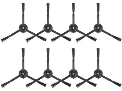 Image de INF Brosses latérales de remplacement x8 - Compatible avec Roborock S8 MaxV Ultra et autres modèles, ABS nylon noir