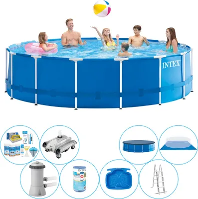 Obrázek produktu pro Balíček bazénů - Intex kovový rám kulatý 457x122 cm