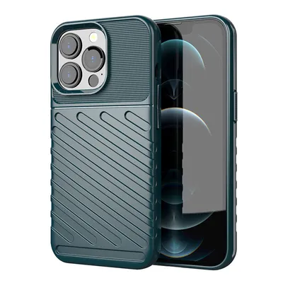 Produktbild von Robuste Thunder Hülle für iPhone 13 Pro - Grün | Langlebig & Stylisch KP12025