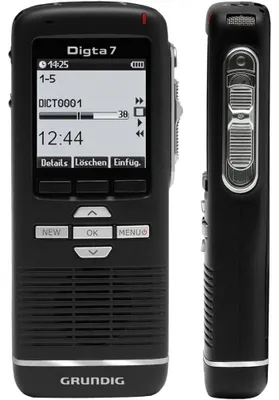 Produktbild von GRUNDIG Digta 7 Premium Set mit DigtaSoft One digitales Diktiergerät-Set 2 GB