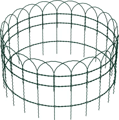 Produktbild von Wiltec Gartenzaun 0,4 x 10 m grün, Maschendrahtzaun Stahl PVC-beschichtet, Drahtzaun 9 x 15 cm Maschen, Zaun für Garten, Maschenzaun einfache Montage