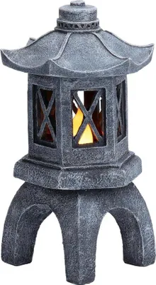 Produktbild von Famanu Pagodenfigur mit Solarlicht - 15,8 cm