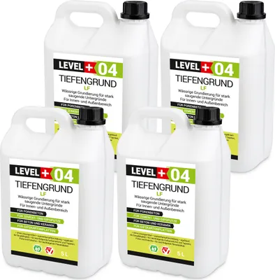 Obrázok produktu pre Základný náter Univerzálny základný náter 20L Bezrozpúšťadlový základný náter Pod farby Tapety Cementové malty Lepidlá na obklady LEVEL+04