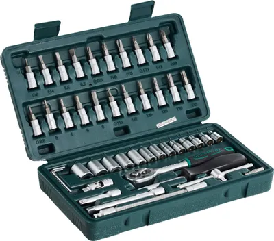 Obrázok produktu pre Sada nástrčných kľúčov Brüder Mannesmann, 1/4" palca, 46-dielna | M 2040