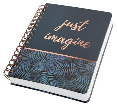 Produktbild von SIGEL JN603 Spiral-Notizbuch Jolie®, Hardcover, ca. A5, dotted, schwarz/blau, 240 S.