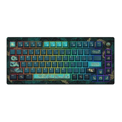 Image de Akko MOD 007 V3 HE Year of Dragon, câble, USB, touches magnétiques, clavier QWERTY, LED RGB, multicolore