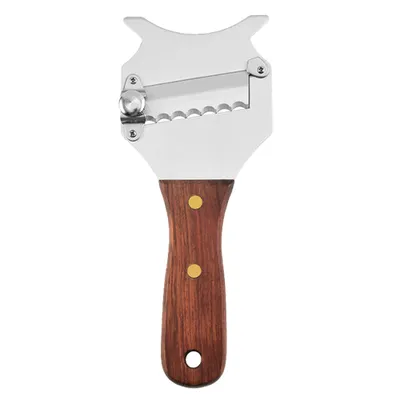 Produktbild von Trüffelschneider aus Edelstahl mit Holzgriff verstellbar für K?se