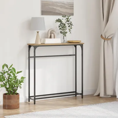 Produktbild von Konsolentisch Artisan-Eiche 75 x 19,5 x 75 cm Holzwerkstoff