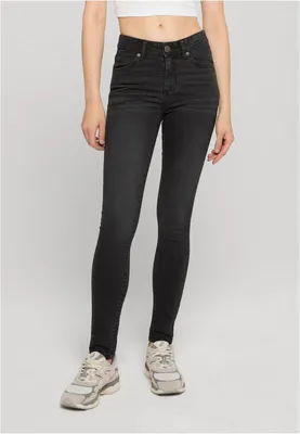 Produktbild von Urban Classics Jeans Damen Ladies Skinny Fit Denim schwarz 27