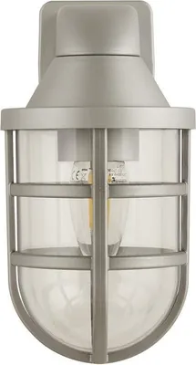 Produktbild von Wandleuchte außen H: 21 cm IP44 in Silber E27 Maritim Außenwandleuchte