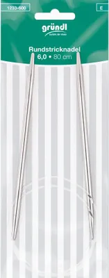 Produktbild von Gründl Rundstricknadeln 6 mm 80 cm