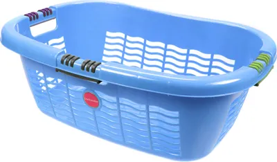 Produktbild von Lockweiler 1036365/390 Ergo Wäschekorb, 65 x 45 x 25 cm, 28 Liter, aquamarine