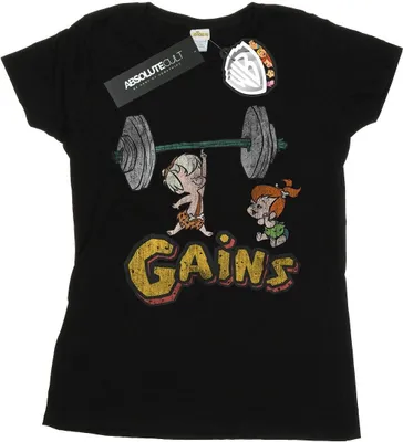 Obrázek produktu pro The Flintstones - dámské tričko "Gains" BI20251 (XL) (černá)